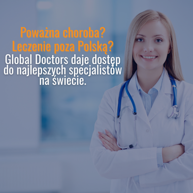 Osoba konsultująca wyniki badań z lekarzem, symbol globalnej opieki medycznej – ubezpieczenie Global Doctors.